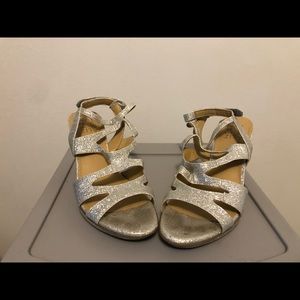 Silver heels size 7.5